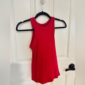 SHEIN Red Cut Out Tank Top